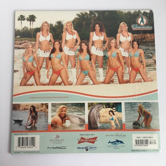 NEW Miami Dolphins Cheerleaders Discovery Cove 2008 2009 Sixteen Month Calendar - Picture 2 of 16